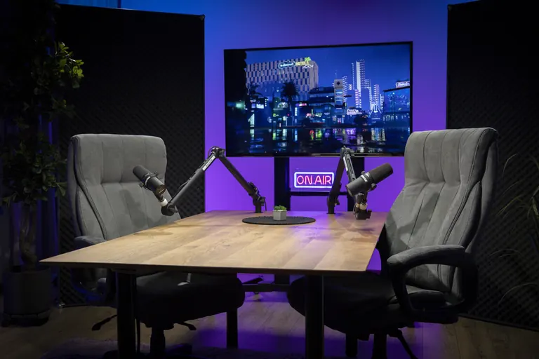 setup podcast profesional pentru interviuri în București